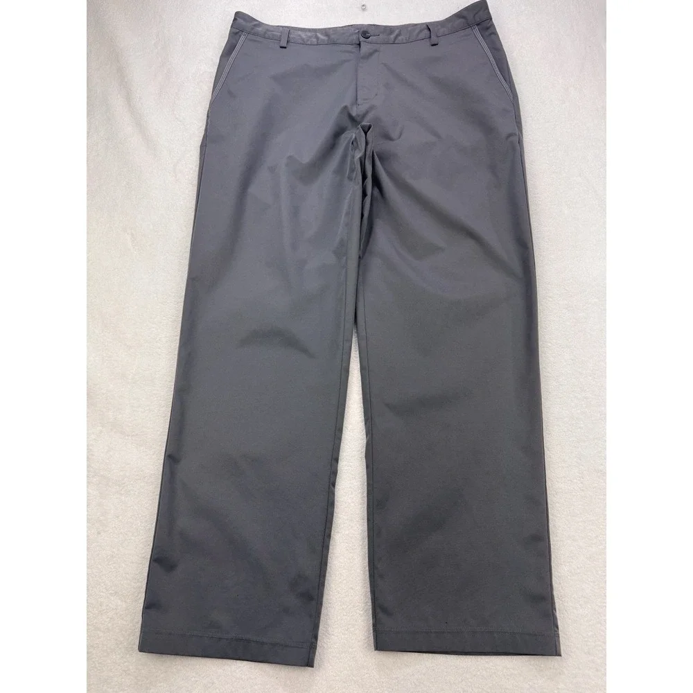 Adidas Climacool Golf Pants Men 38x32 Gunmetal Straight‎ Vented Performance